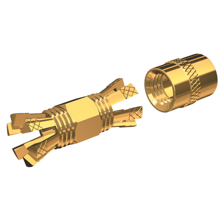 SHAKESPEARE PL-258-CP-G Gold Splice Connector For RG-8X or RG-58/AU Coax. PL-258-CP-G